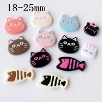 10Pcs Pequeños Peces Y Gatos De Dibujos Animados Adornos Planos Para Joyería Y Accesorios De Lazos Envío Gratis - details 0