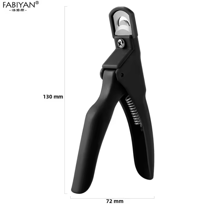 Tijeras De Corte Para Uñas FABIYAN Con Borde Redondo Herramienta De Manicura Para Falsas Uñas Y Corte De Dedos Material De Acero Inoxidable - 1