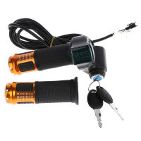 2pcs/1par De Acelerador Eléctrico Universal Para Bicicleta Con Pantalla LCD Indicador Para Motocicleta Eléctrica 12-99V Piezas De Bicicleta - details 6
