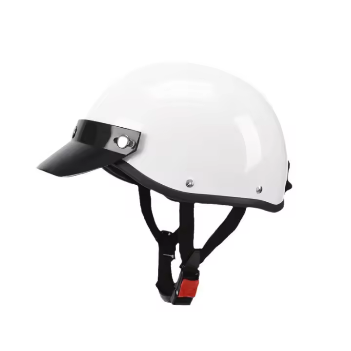 Casco Retro Para Motocicleta Medio Seguridad Para Hombres Y Mujeres Adecuado Para Todas Las Estaciones Ciclismo De Calle Estilo De Moda - 1