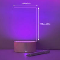 Lámpara Nocturna LED Creativa Con Tablero De Notas Y Pluma Poder USB Regalo Para Niñas Y Amigos Para El Dormitorio - details 8