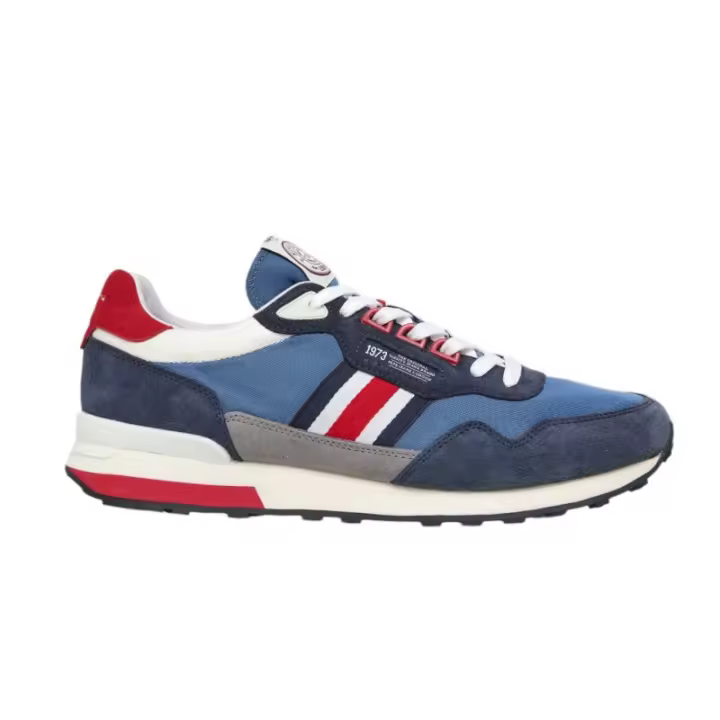 Zapatilla Casual Marca Pepe Jeans Kingston Blanco Referencia: PMS40027-595 Blanco Pepe Jeans Zapatilla casual Pepe Jeans Kingston fabricado en piel serraje y textil, modelo muy cómodo con la plantilla extraible acolchada. - 1