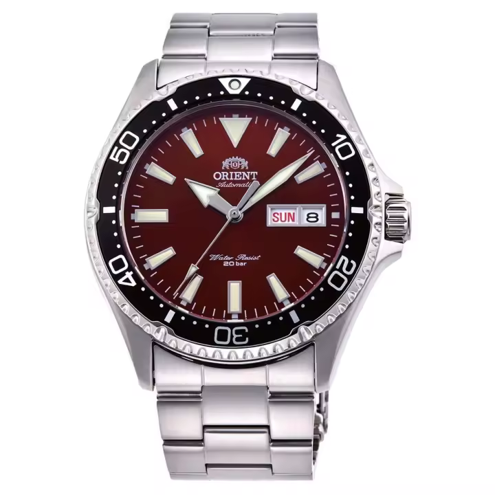 Reloj de buceo Automático Hombre Orient Kamasu RA-AA0003R dial rojo 42mm buceo correa acero 200m water resist RA-AA0003R19B - 1