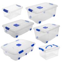 LILI HOME Pack de 2 Cajas Plásticas Organizadoras de Calidad Premium - Desde 5L hasta 35L - Estas cajas cuentan con cierres de seguridad en todas las presentaciones para evitar aperturas accidentales. Fabricadas con plástico resistente que protege con - details 0