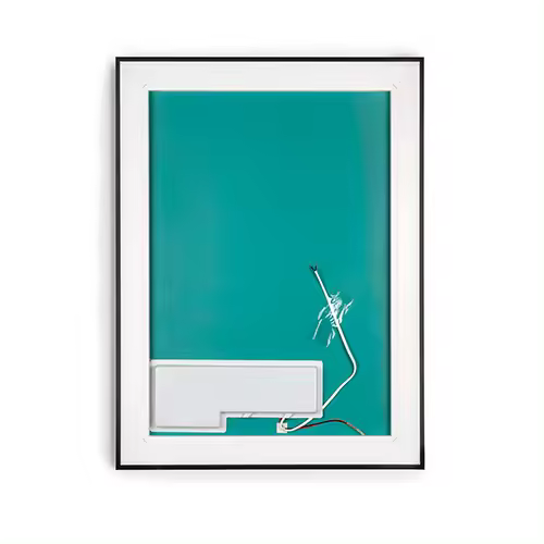Espejo de Baño Rectangular con Luz LED - Sensor de Encendido/Apagado - Luz Blanca Fría (5700K) | Modelo MIA (Negro) - 1