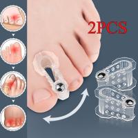 Corrector De Ballena Hallux Valgus 2pcs Separador De Dedos Del Pie Corregidor De Dedos Del Pie Herramienta De Cuidado Del Pie Silicone - details 0