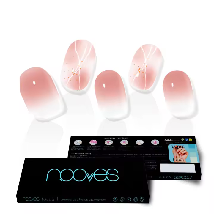NOOVES NAILS Láminas de Uñas de Gel Precurado Premium - Michelle - Art Design  Tiras De Uñas De Gel Semicurado Pegatinas Uñas Semipermanente en Gel Gel Nail stickers Uñas de gel Pegatinas - 1