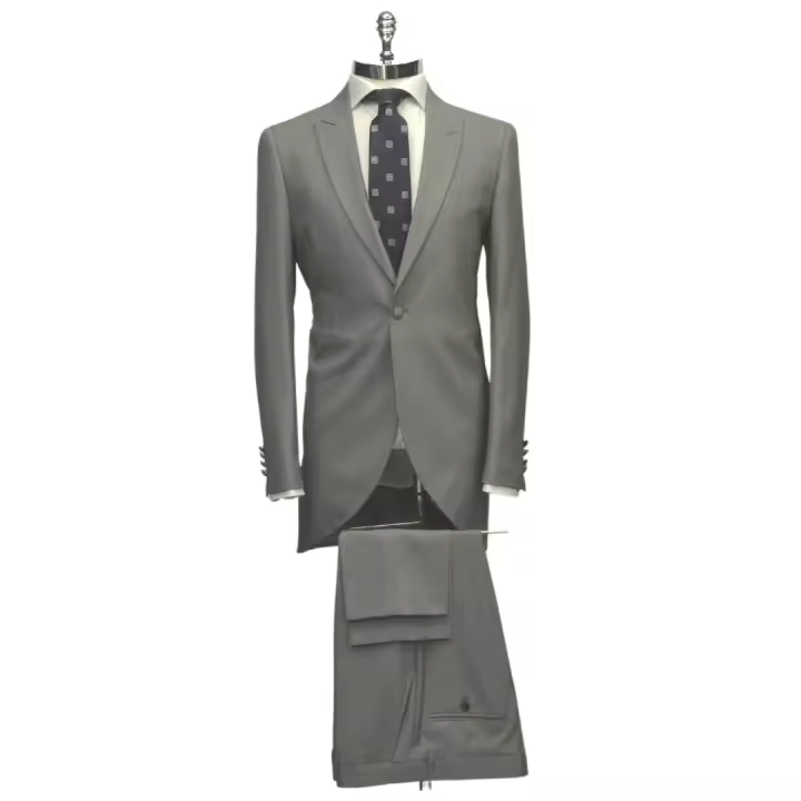 Chaqué ojo de perdiz gris BLANCO NUMERO UNO - 1