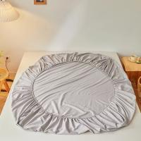 Sábana Ajustable De Algodón 100% En Color Sólido Antideslizante Duradera Para Cama Doble Reina Rey Tamaños 120/150/220cm - details 3