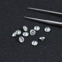 Promoción Moissanita Redonda Brillante 0.5-1CT D Color VVS1 3EX Gemas Sueltas Con Certificado GRA Prueba De Diamante Aprobada - details 5