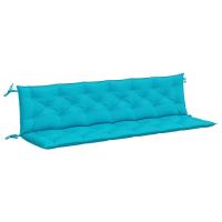 vidaXL Cojines para banco de jardín 2 uds tela 200x50x7 cm Color Crema,  Azul y blanco,  Verde y rosa y mas Cojín Decorativo de Asiento Cojines de muebles de salon - details 3
