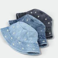 Gorro De Barroco De Algodón Con Bordado De Margarita Para Mujer Gorro De Pescador De Verano Protección Solar Para Exteriores Regalo Casual Con Patrón Floral - details 1