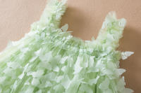 Vestido De Princesa Para Bebé Niña Verano 2024 Con Mariposa 3D Vestido De Cumpleaños De Tul Para Niñas Crianza Ropa Infantil 1-5Años - details 17