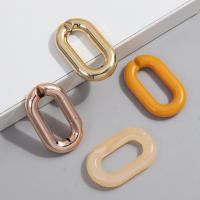 10pcs Grandes Bolas De Acrílico Ovaladas Colores Mixtos Para Hacer Pulseras Collares Joyería DIY Cadenas Para Gafas Accesorios - details 9