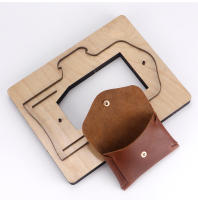 Molde De Corte Para Cuero Billetera Monedero Herramienta De Terciario Para Manualidades Y Costura Patrón De Tarjeta De Fabricación De Bolsas - details 1