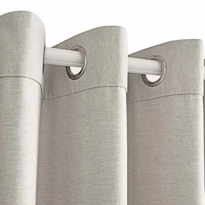 FARFALLAROSSA®  Cortinas Opacas Dormitorio 1 Piezas 140x260 CM Blackout Curtains con Ojales Cortinas Grises Opacas Cortinas para Habitacion Salon/Comedor - 1