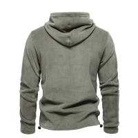 Nuevo estilo de otoño e invierno para hombre, sudadera de manga larga con media cremallera y cuello alto, cuello alto, top de forro polar para hombre moderno y versátil - details 23