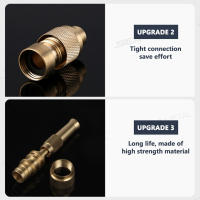 SEAMETAL Rojizo Conector Rápido De Cobre Para Lavado De Coche Con Rojizo De 3 Modos Herramienta Limpieza Anti Desplazamiento - details 2