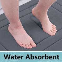 Alfombra De Baño Y Cocina De Veludo Coral Suave Al Tacto Absorbente De Agua Antiderrapante Lavable En Máquina Para Habitación - details 1