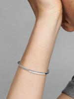 Pandora Signature ID - Plata de Ley Pandora - Pulsera Abierta - details 0