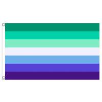 Bandera De Orgullo LGBT Azul Para Hombre Transgénero 90x150cm Bandera Arco-íris De Decoración Material Poliéster Estilo Colgante - details 0
