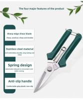 Tijeras De Poda Rectas De 190mm Con Mango Antideslizante Acero Inoxidable Para Jardín Y Bonsái Herramienta Manual De Uso Doméstico - details 3
