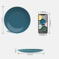 Plato Redondo De Porcelana Y Plástico Creativo Para Condimentos Como Salsa De Soja Y Vinagre Adecuado Para Frutas Y Aperitivos Accesorios De Cocina - details 2