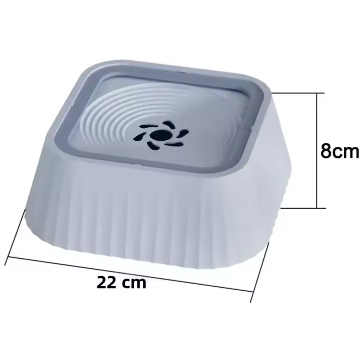 Fuente De Agua Para Mascotas Con Placas Flotantes Anti-salpicaduras Alimentador Lento Para Perros Diseño Sin Desbordamiento Duradero Y Fácil De Limpiar - 1