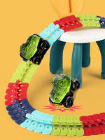 Juguete De Carreras Para Niños Set De Pistas Eléctricas Con Velocidad Cambiable Y Ferrocarril Mágico Flexible Regalo De Cumpleaños Para Niños - details 3