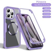 Estuche De Silicona Transparente Magnético De Lujo Para iPhone Con Protección Total Frontal+Retrogradamente Magsafe Antichoque Y Antisuciedad - details 9