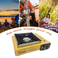Escudo Antiviento Para Estufa De Gas Portátil Para Camping Y Picnic Con Soporte De Acero Inoxidable Desmontable Y Durable Para Cocinar Al Aire Libre - details 2