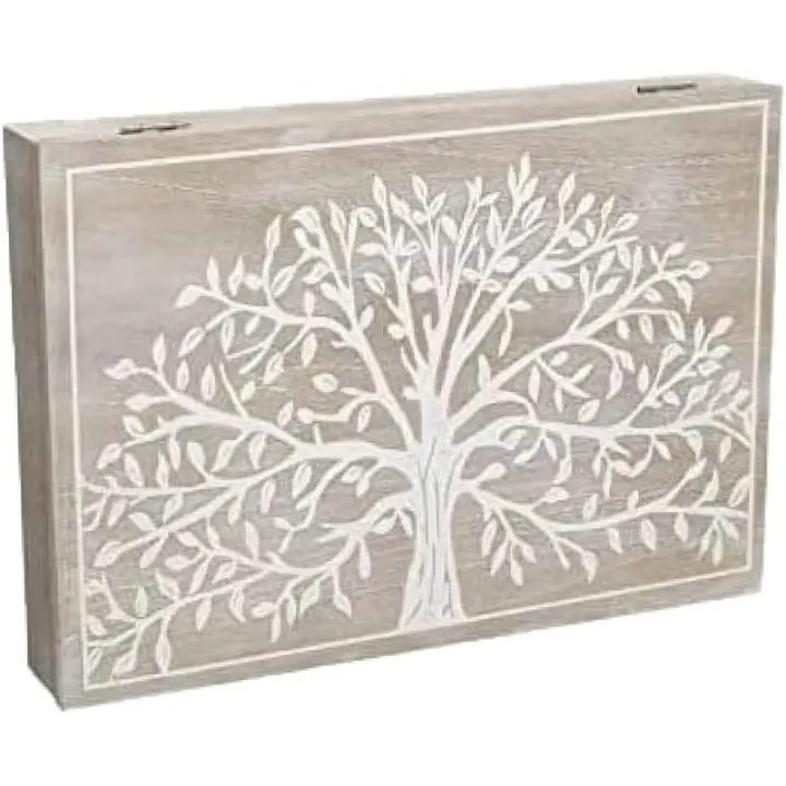 Tapa de Contador de Luz Diseño Nórdico de Madera 46x7x32cm - 1