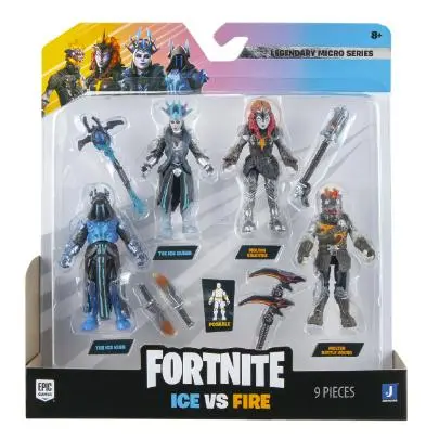 Fortnite Pack de Figuras Ice VS Fire - Caja Algo Dañada - 1