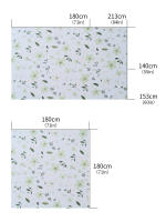 Mantel Floral Impermeable 1 Pieza Para Restaurantes Y Eventos Hogareños Exteriores Boda Fiesta Banquete Estilizado Pastoral - details 0
