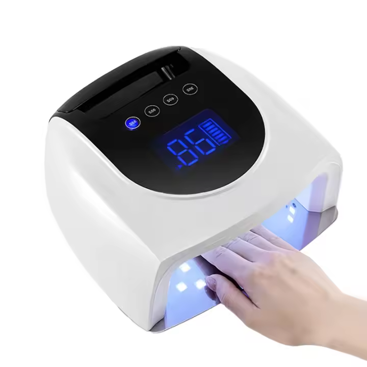 Lámpara De Uñas LED Recargable Con Alerta De Sonido 96W Secador De Esmalte De Gel Sin Cable Para Arte De Uñas Luz De LED Para Uñas - 1
