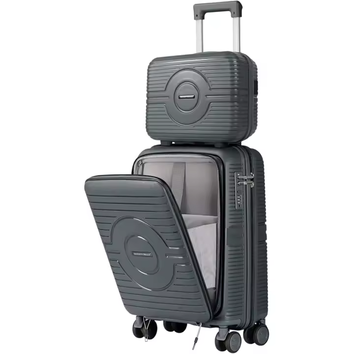 Artree | Set de Maleta de cabina y neceser varios Colores. Conjunto de  Maleta de viaje para avión o tren medidas 55x38x23 cm y Neceser 14" rígido - 1