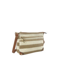 MODELISA Bolso Bandolera De Hombro Rafia Paja Estilo Casual Multicompartimento Crossbody Para Mujer - details 1