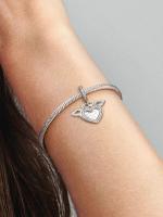 Pandora - Charm Colgante de corazón y Alas de Ángel-Plata de Lei - details 0