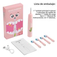 Cepillo De Dientes Eléctrico Inteligente Para Niños Con 4 Cabezas De Limpieza Rotativa Suave 3 Modos De Limpieza Tiempo De Cepillado - details 12