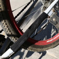 Protector De Cadena Para Bicicleta De Neopreno Accesorios De Ciclismo Protección De Marco Y Cadena Negros De Poliéster - details 4