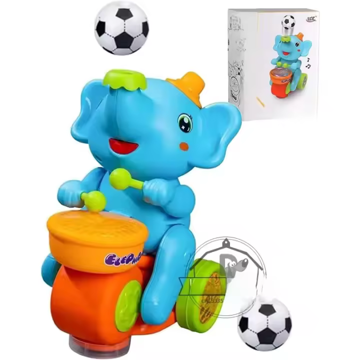 Elefante Músico Caminante Con Batería Y Luz LED Juguete Educativo Interactivo Para Niños Actividad Sensorial Musical Aprendizaje - 1