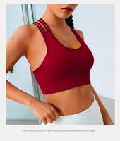 New Women's Seamless Yoga Tank Top with Eight Straps Cross Solid Color High Elastic Sports Bra and Bra Free Fitness Tank Top - details 17