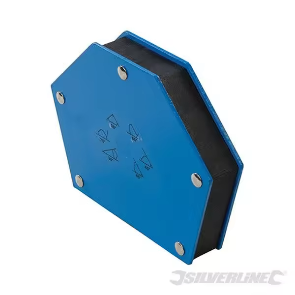 Escuadra Magnética Silverline para Soldar Piezas Metálicas en Múltiples ángulos - 1