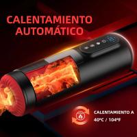 Masturbador Automático Para Hombres Con Vibración Y Calor Pantalla LCD Juguete Sexual Para Adultos Realismo De Pecho - details 10