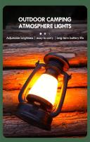 Lámpara De Escritorio LED Retro Caballo Decoración De Ambiente Recargable Para Camping Al Aire Libre Barra De Luz Linterna De Hogar - details 0
