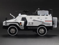 Modelo De Coche Blindado De Riot 1:24 Escala Juguete De Metal Con Luz Y Música 7 Puertas Abiertas Vehículo Militar Todoterreno Regalos Para Niños - details 14