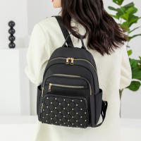 Mochila De Moda Para Mujer De Alta Calidad En Nylon Gran Tamaño Para Viajes Escolares Bolsa De Hombro Para Chicas Adolescentes - details 5