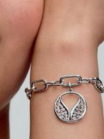 Pandora - Charm de medalla extragrande con Alas de Pandora ME - Plata de Legislación - details 2