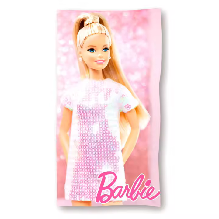 Toalha de praia em microfibra da Barbie - 1