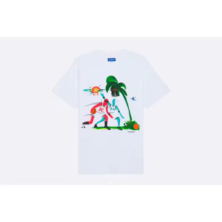 Camiseta de manga corta para Hombre MARKET Players Paradise Color White - 1